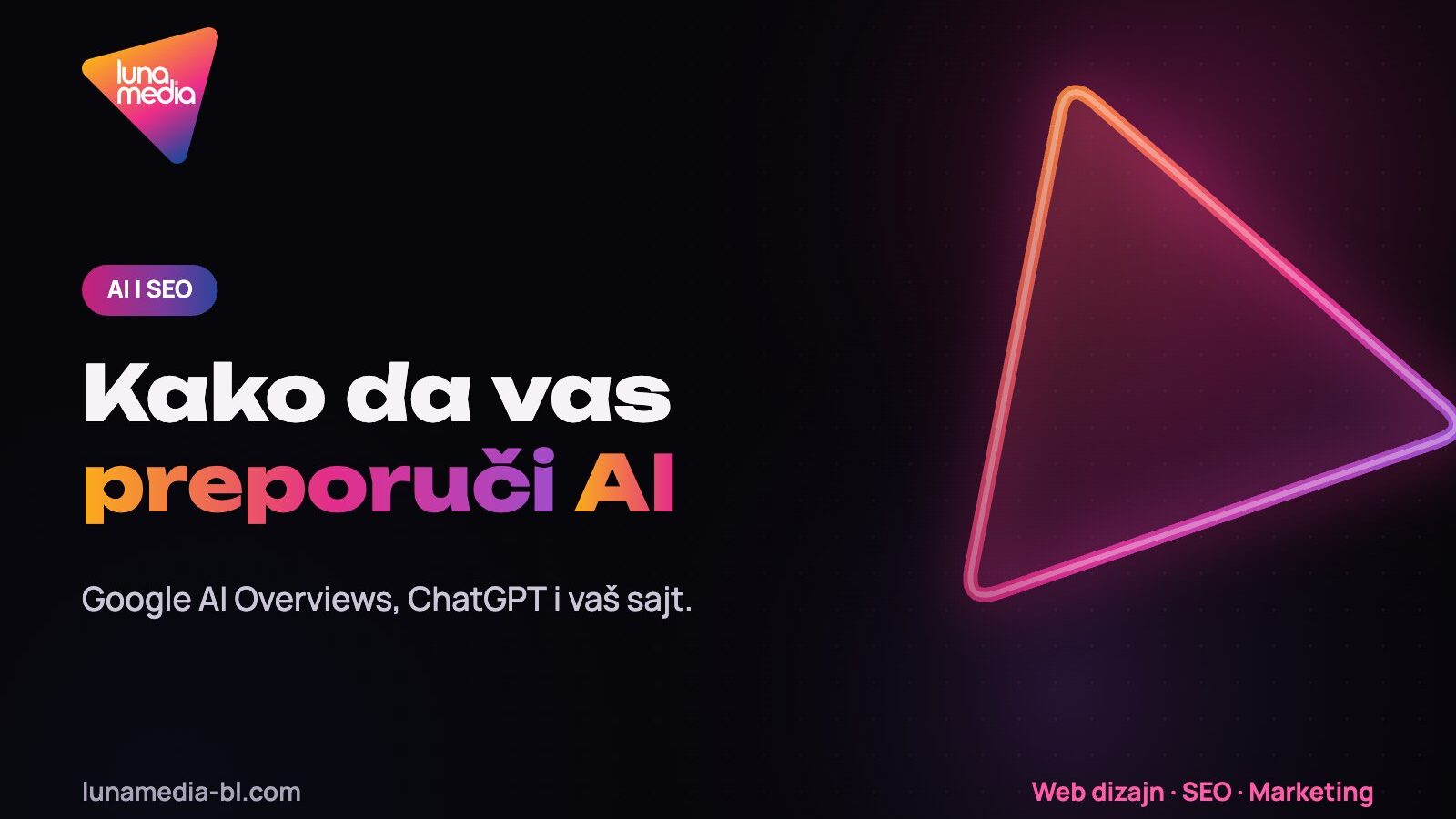 AI pretraga i SEO – Google AI Overviews i ChatGPT, LunaMedia