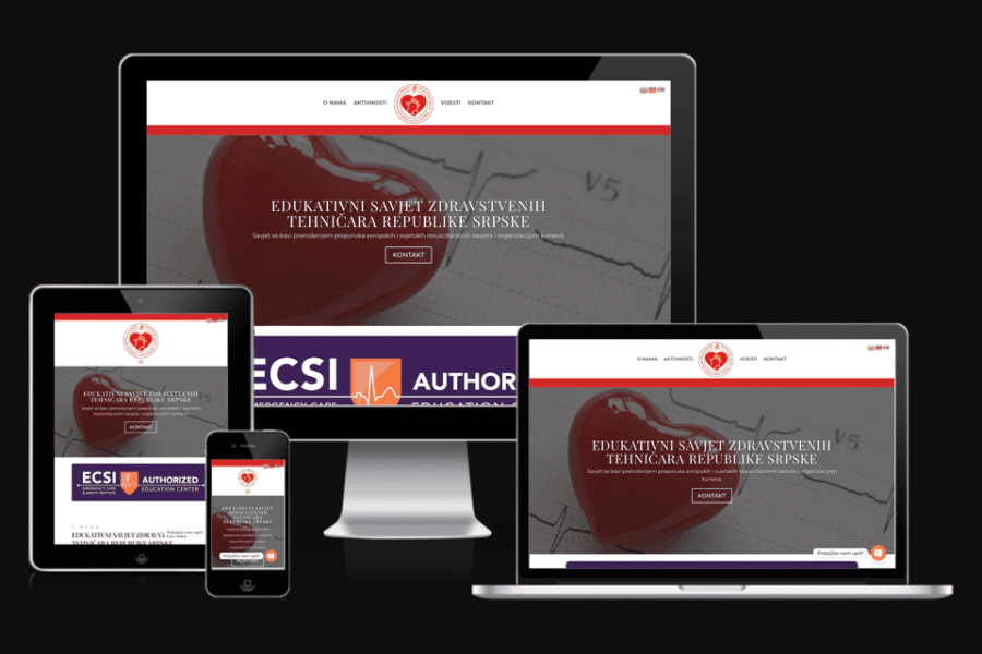 Web sajt ESZTRS — rad agencije LunaMedia