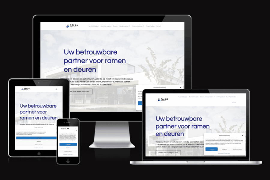 Web sajt Salak NL — rad agencije LunaMedia