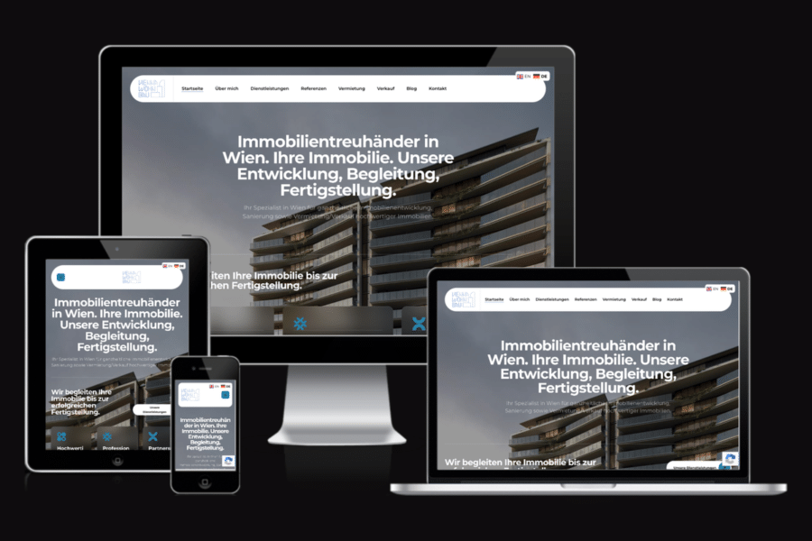 Web sajt VieWoBau Vienna — rad agencije LunaMedia