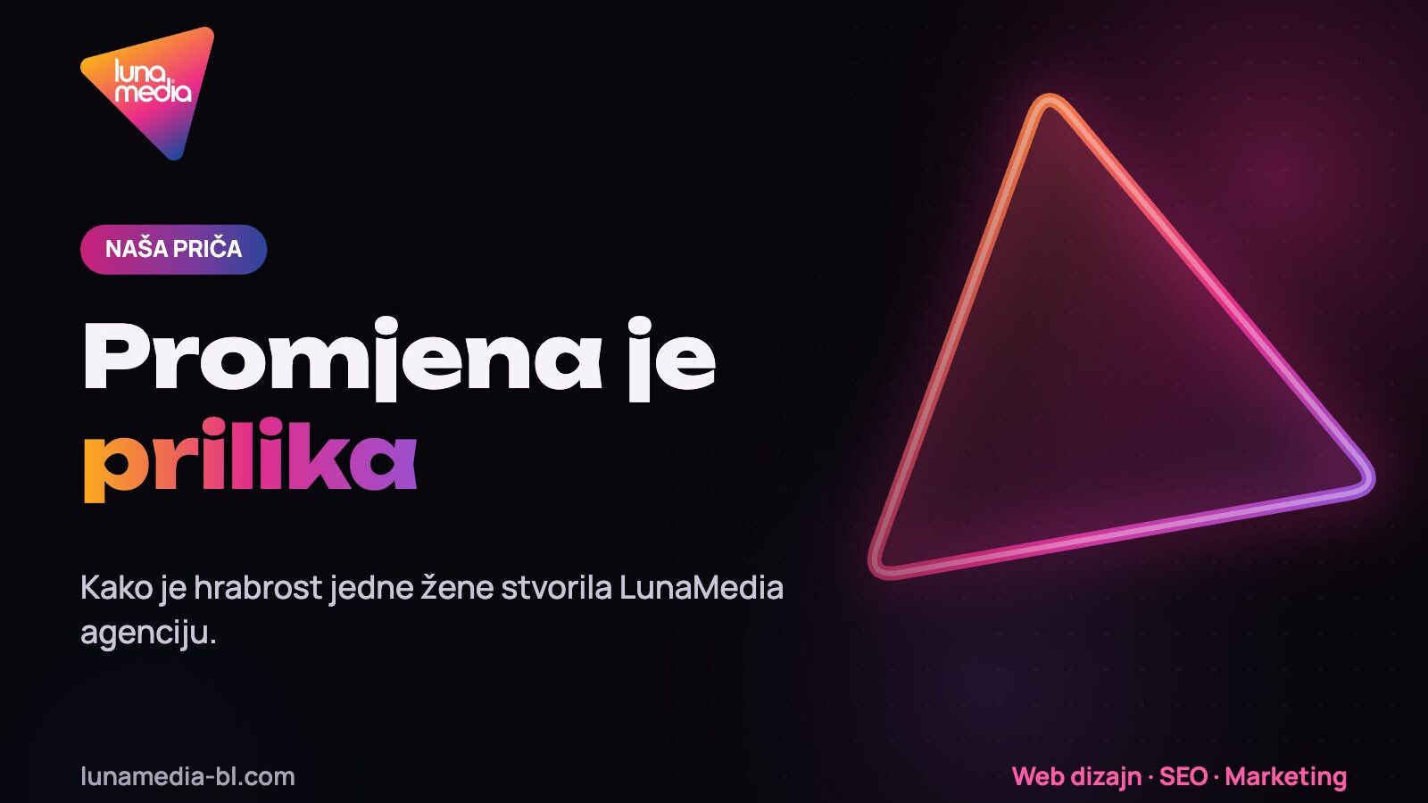 Promjena je prilika – priča o nastanku agencije LunaMedia